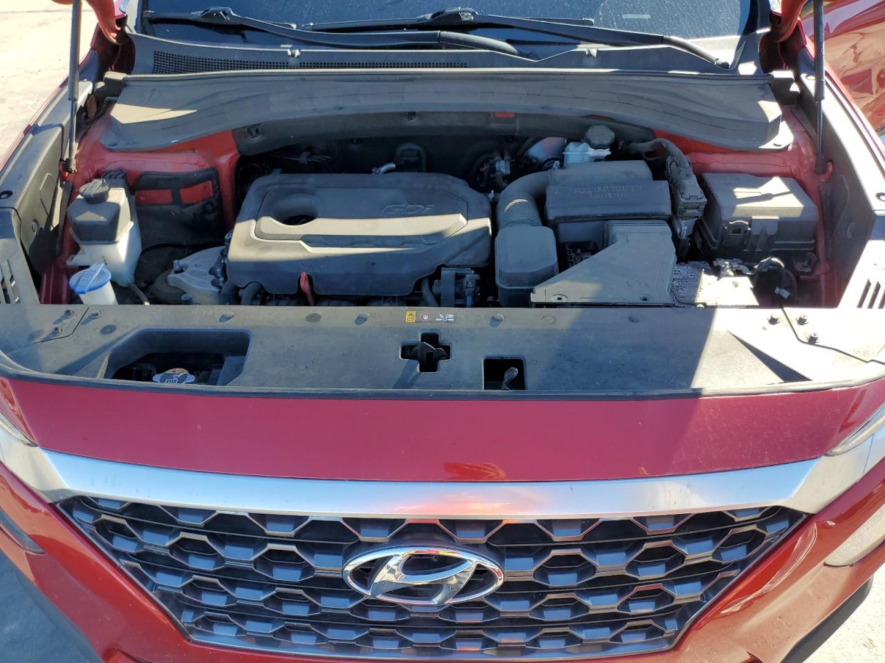 2020 Hyundai Santa Fe VIN 5NMS33AD2LH157438 Copart auction photo, side damage thumbnail 13