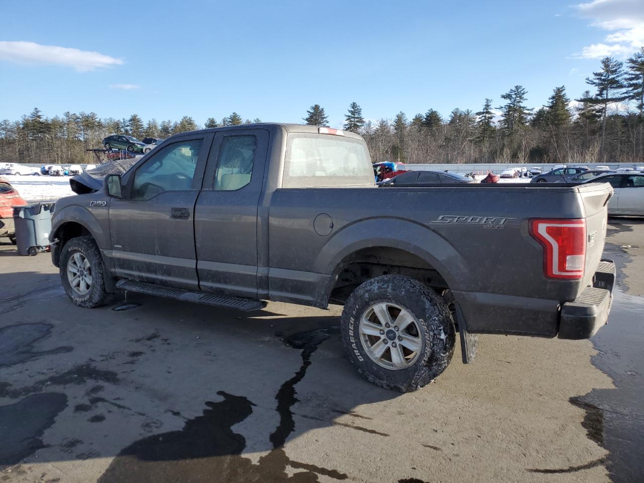 2015 Ford F-150 VIN 1FTEX1EP9FKE79531 Copart auction photo, front end / side damage thumbnail 2