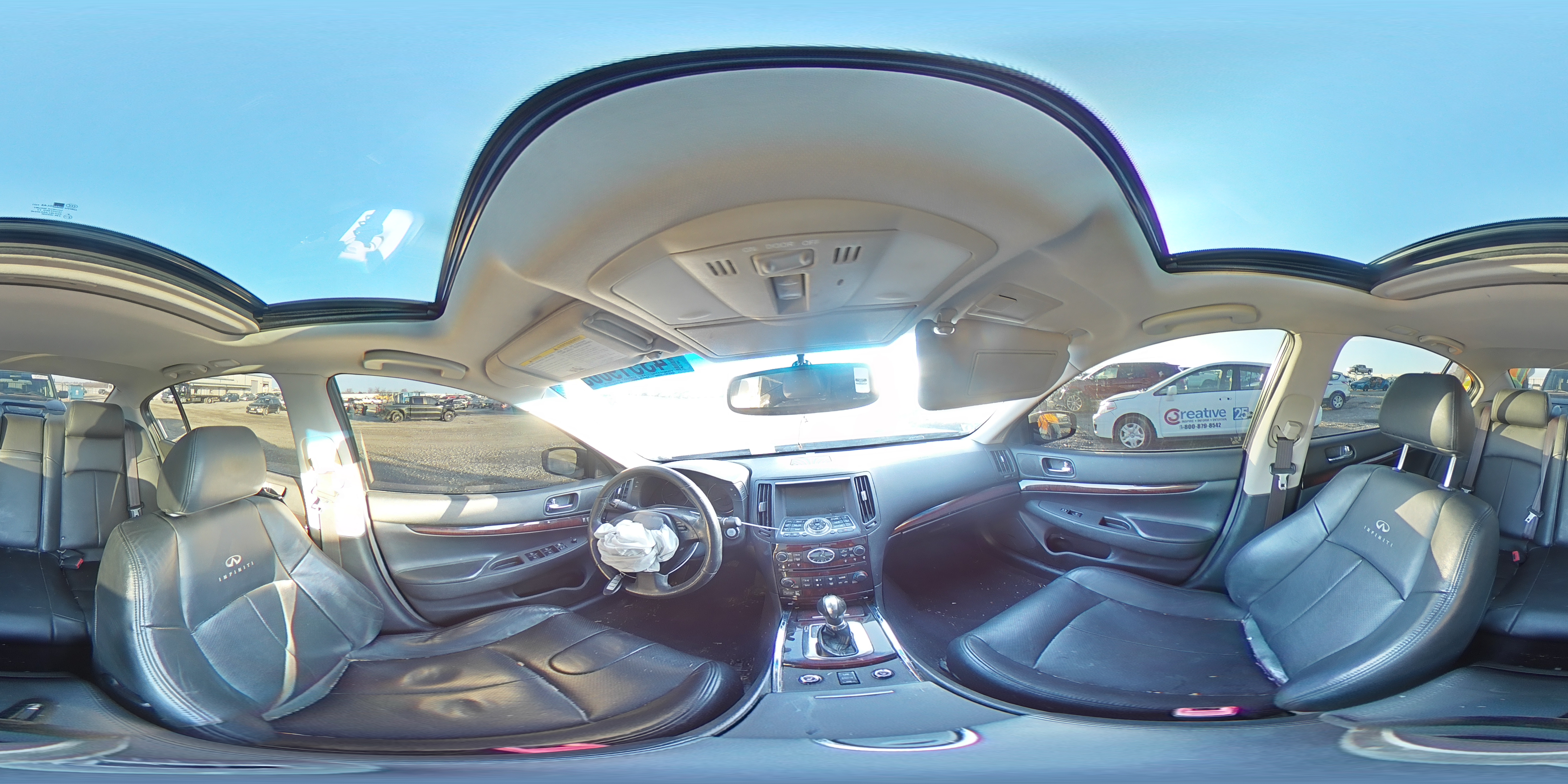 2013 Infiniti G VIN JN1CV6AR0DM754970 Copart auction photo, front end damage thumbnail 12