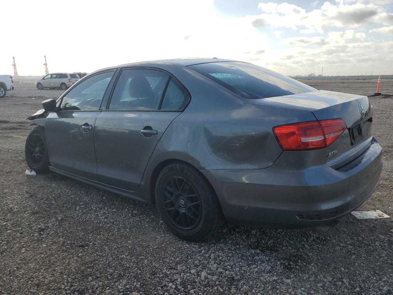 2015 Volkswagen Jetta VIN 3VW2K7AJ3FM335517 Copart auction photo, all over damage thumbnail 2