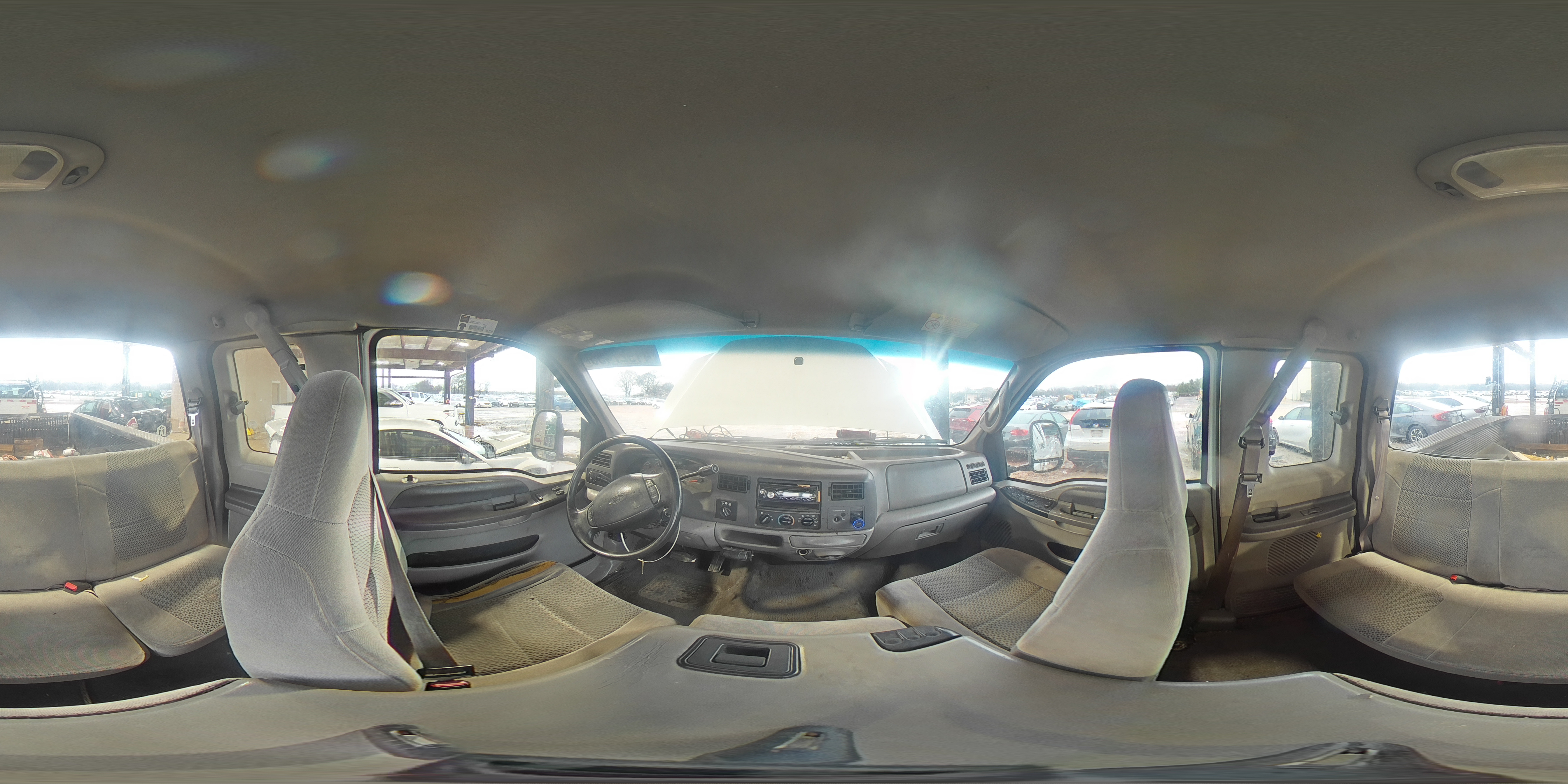 2001 Ford F250 VIN 1FTNX21F11EA72507 Copart auction photo, rear end / front end damage thumbnail 14