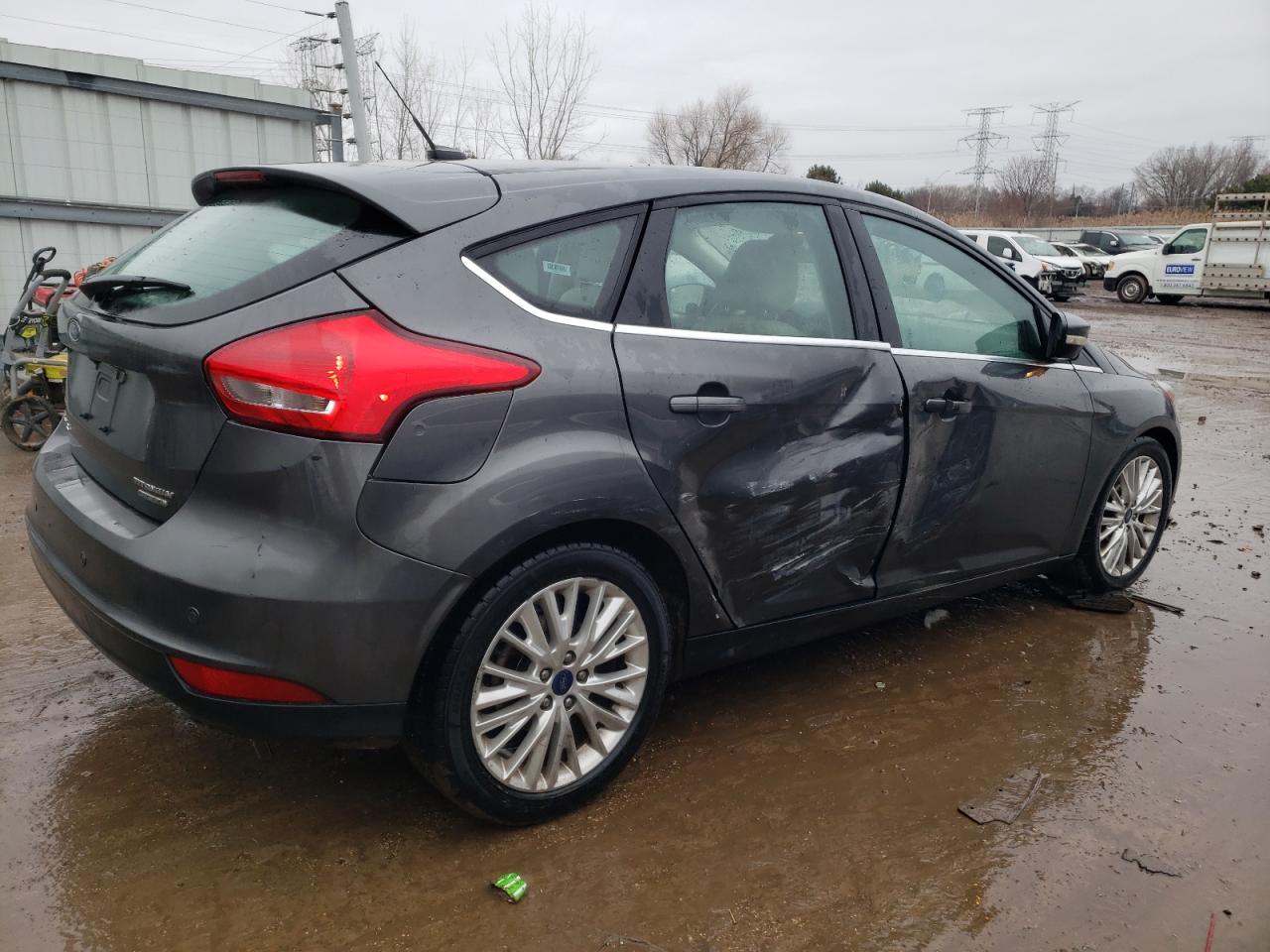 2016 Ford Focus VIN 1FADP3N21GL339857 Copart auction photo, side / rear end damage thumbnail 3