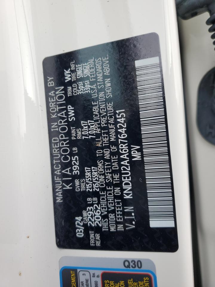 2024 KIA Seltos VIN KNDEU2AA6R7642451 Copart auction photo, biohazard/chemical damage thumbnail 15