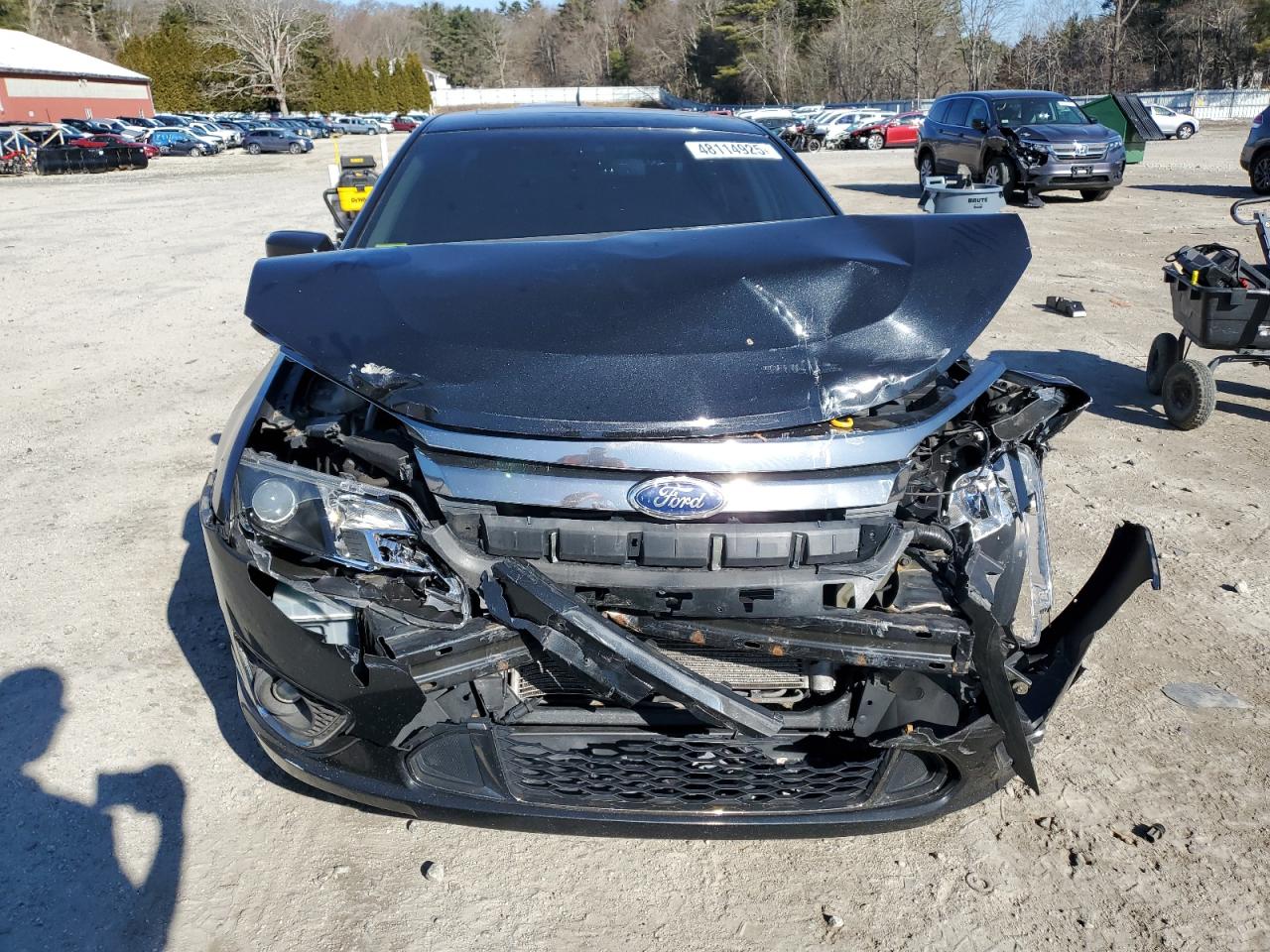 2011 Ford Fusion VIN 3FAHP0KC7BR142666 Copart auction photo, front end damage thumbnail 5