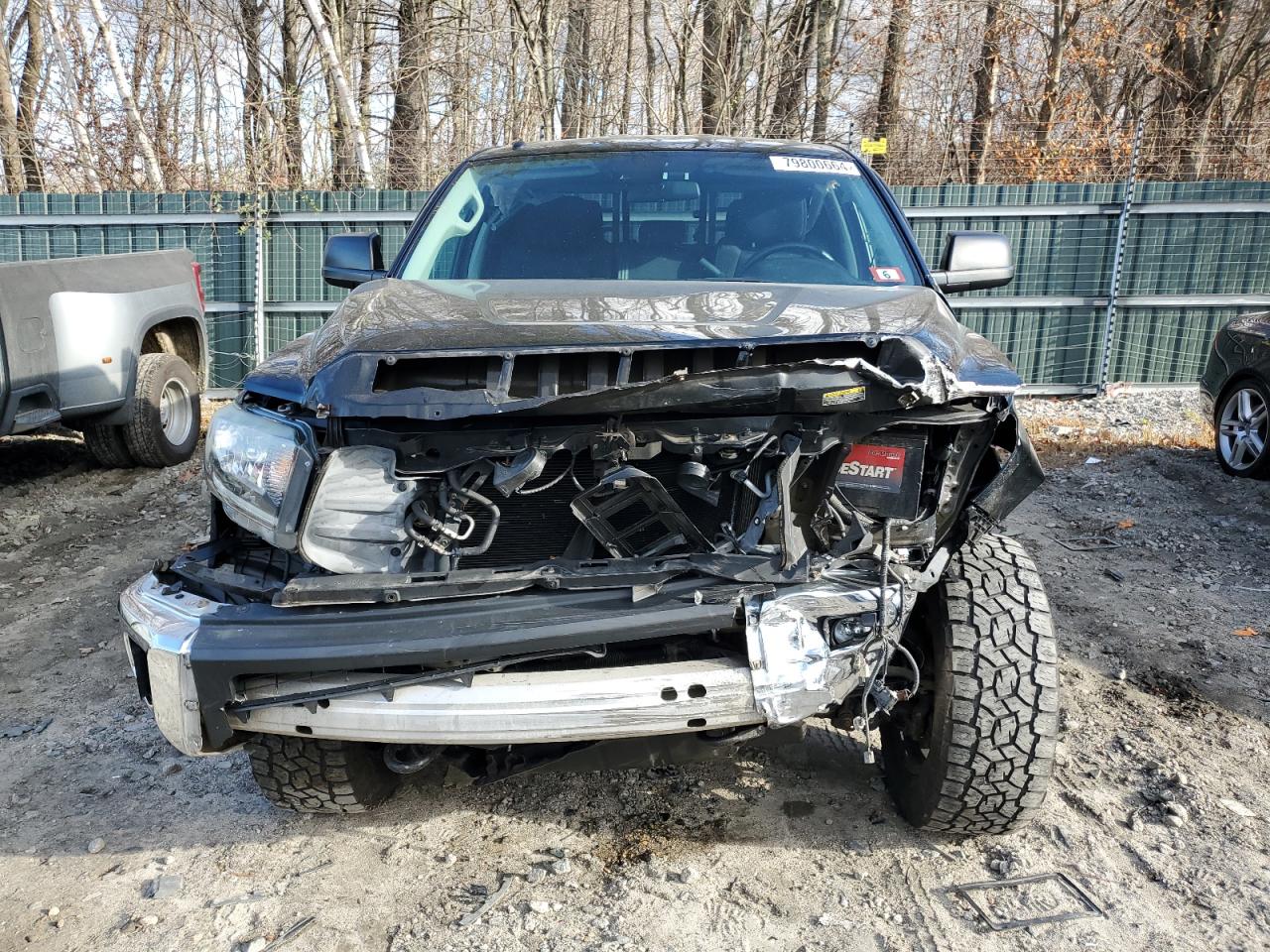 2018 Toyota Tundra VIN 5TFUY5F18JX735714 Copart auction photo, front end damage thumbnail 5