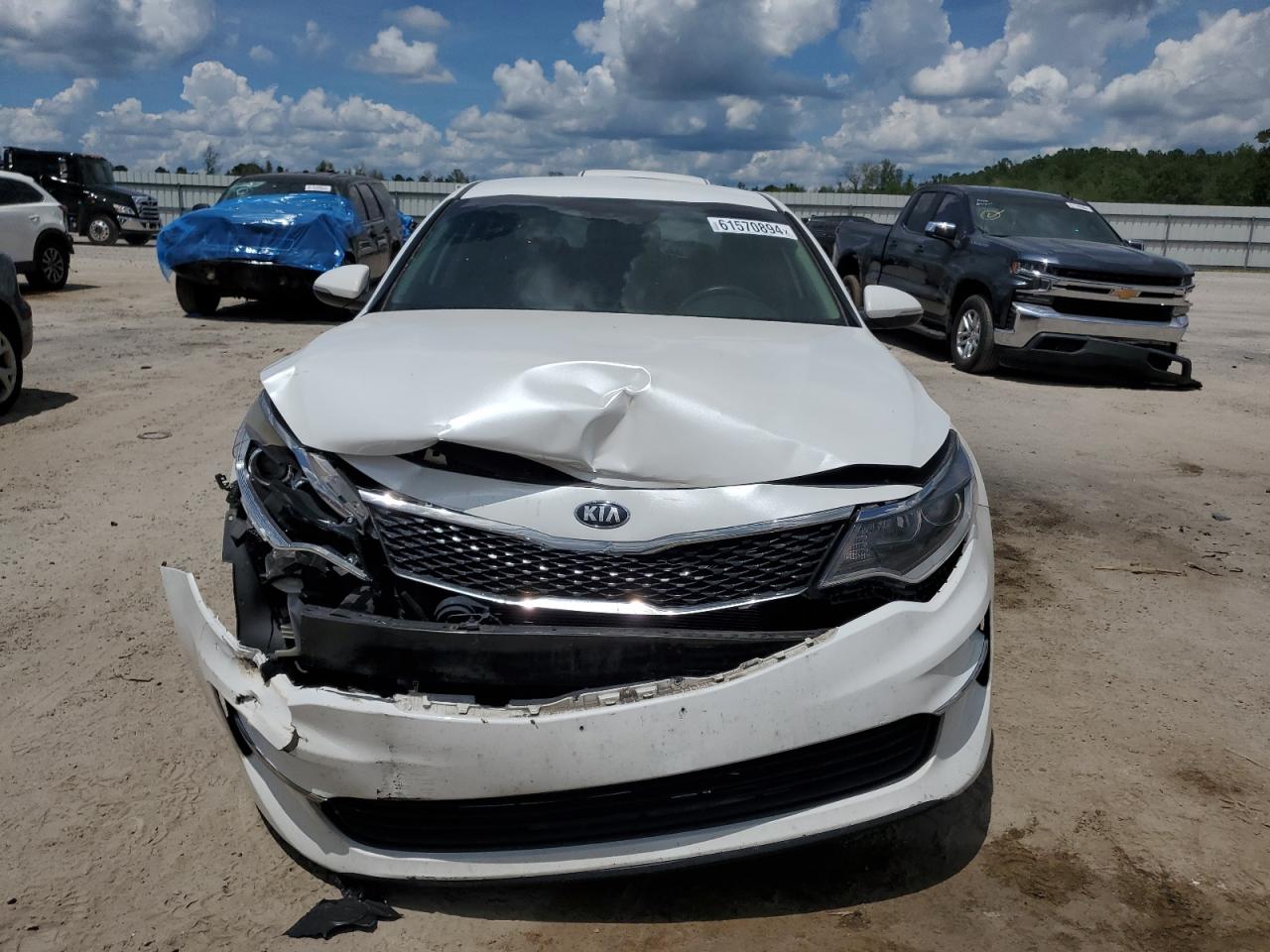 2016 KIA Optima VIN 5XXGT4L37GG121359 Copart auction photo, front end damage thumbnail 5