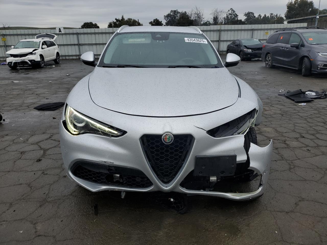 2018 Alfa Romeo Stelvio VIN ZASFAKAN3J7B75646 Copart auction photo, front end damage thumbnail 5