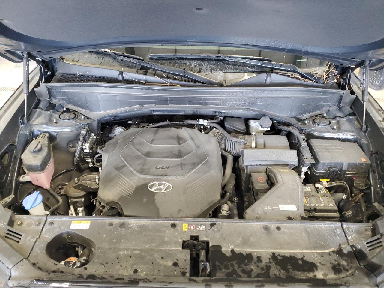 2024 Hyundai Palisade VIN KM8R2DGE7RU779974 Copart auction photo, front end / side damage thumbnail 12