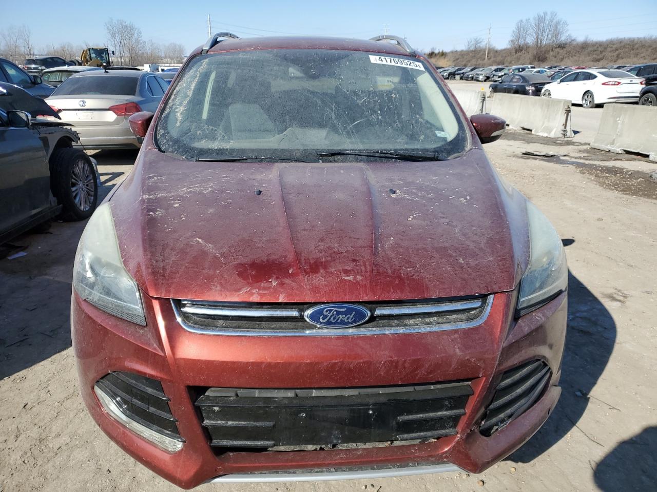 2014 Ford Escape VIN 1FMCU0J91EUA45152 Copart auction photo, front end damage thumbnail 5