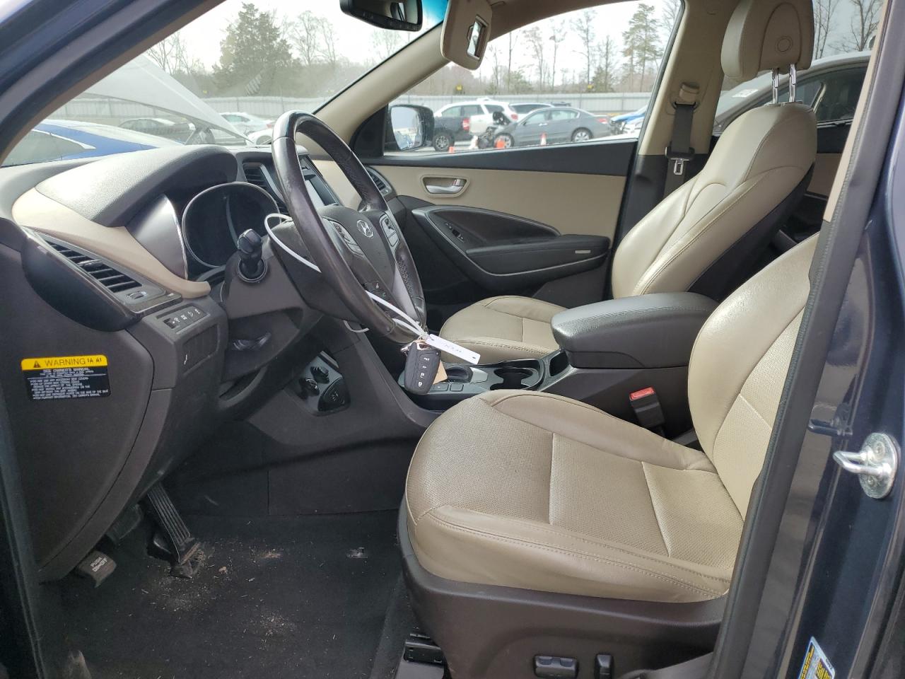 2017 Hyundai Santa Fe VIN 5NMZU4LA1HH040946 Copart auction photo, front end damage thumbnail 7