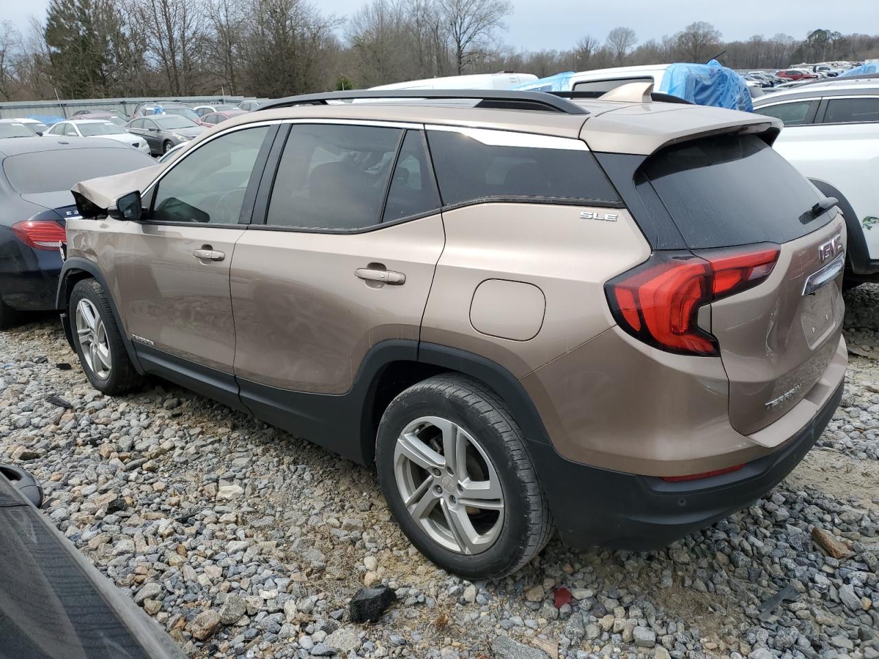 2018 GMC Terrain VIN 3GKALMEV4JL403835 Copart auction photo, front end / side damage thumbnail 2
