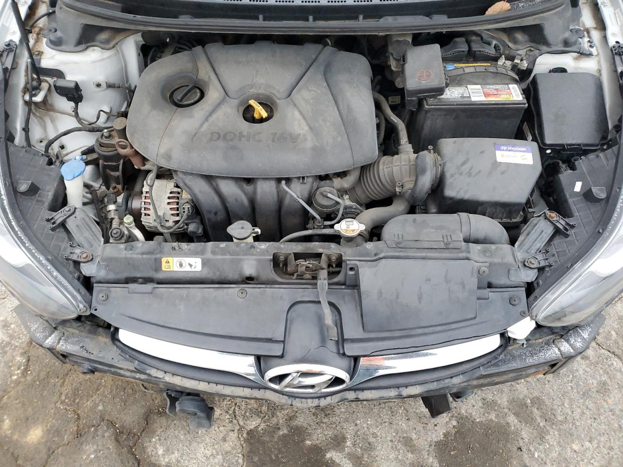 2013 Hyundai Elantra VIN KMHDH4AE1DU602587 Copart auction photo, all over / vandalism damage thumbnail 11