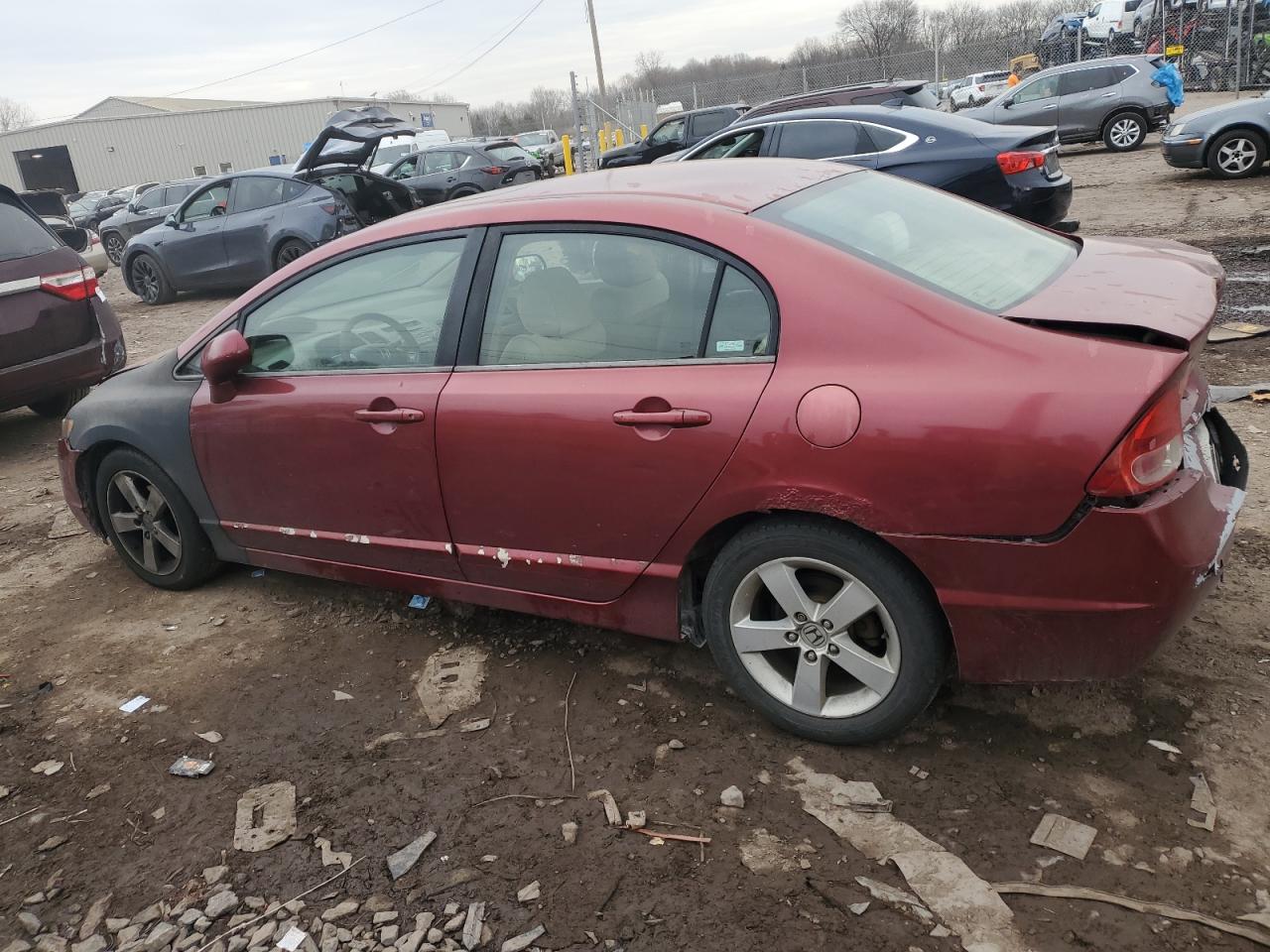 2006 Honda Civic VIN 1HGFA16896L081857 Copart auction photo, rear end damage thumbnail 2