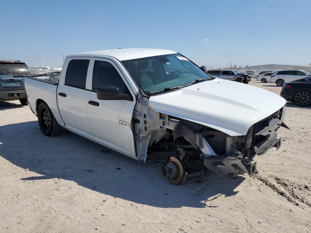 2018 RAM 1500 VIN 1C6RR6KT8JS161250 Copart auction photo, undercarriage / front end damage thumbnail 4