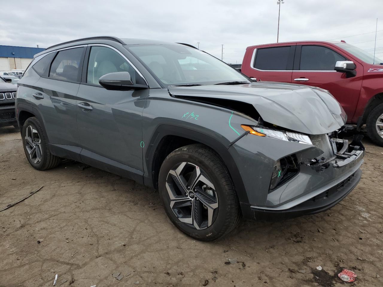 2024 Hyundai Tucson VIN 5NMJFCDE9RH349147 Copart auction photo, front end / rear end damage thumbnail 4