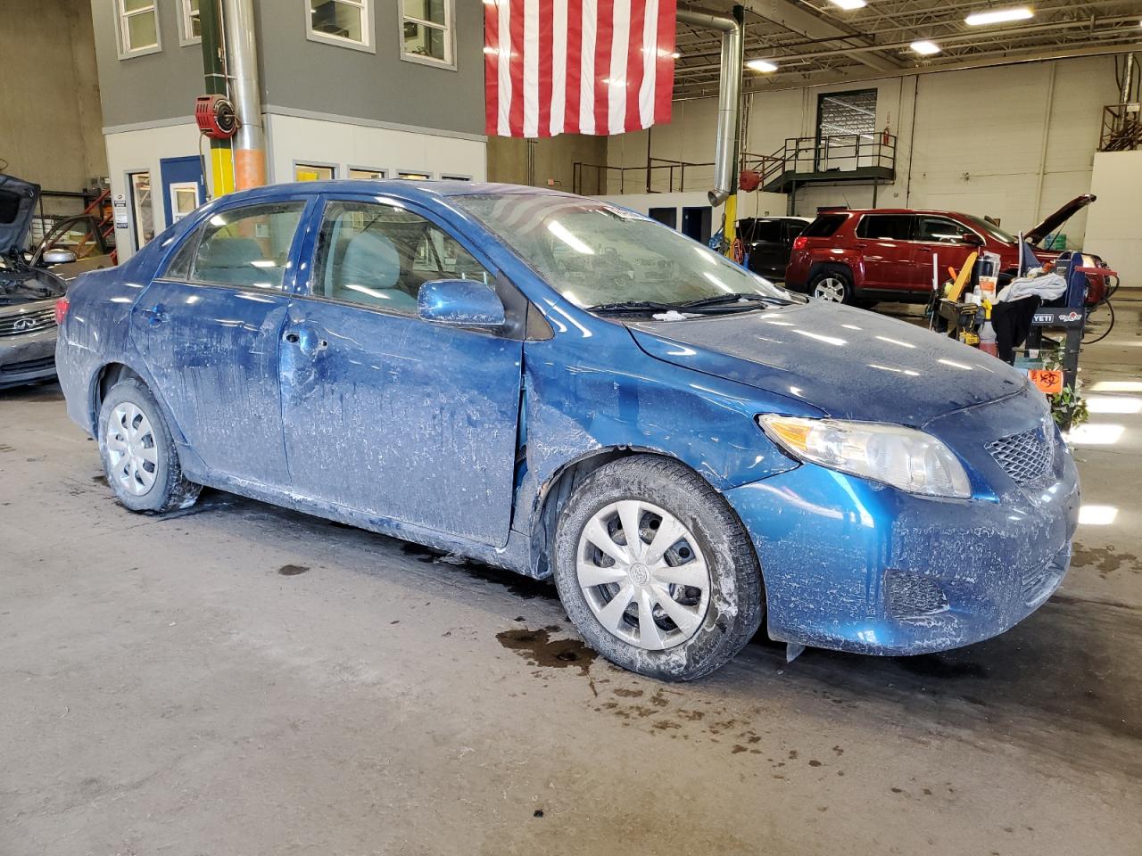 2010 Toyota Corolla VIN 1NXBU4EE1AZ217782 Copart auction photo, front end / side damage thumbnail 4
