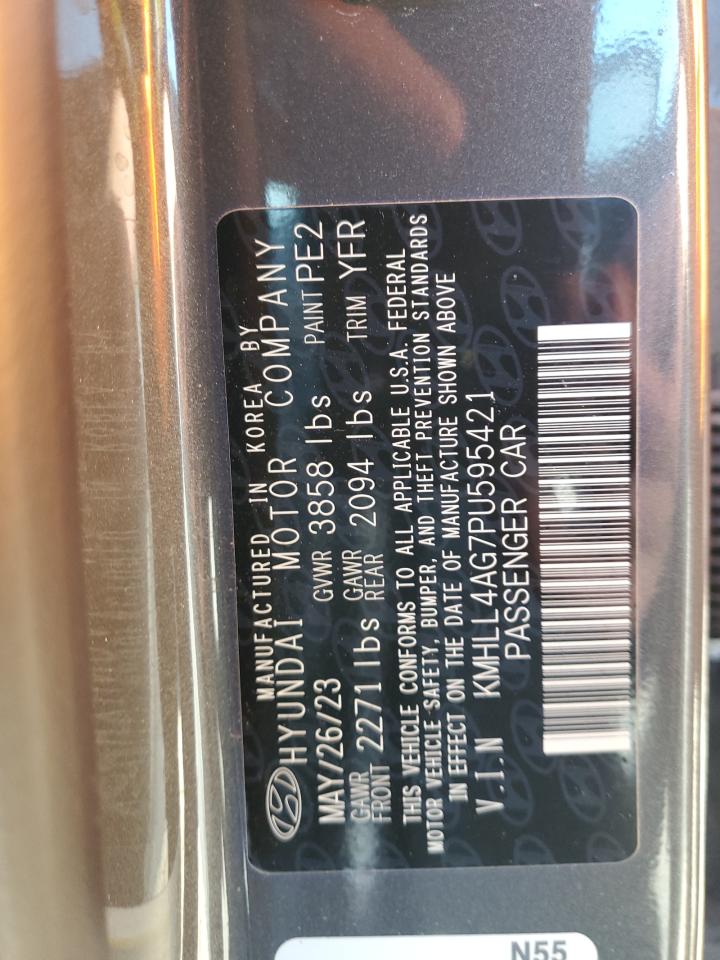 2023 Hyundai Elantra VIN KMHLL4AG7PU595421 Copart auction photo, all over / mechanical damage thumbnail 14