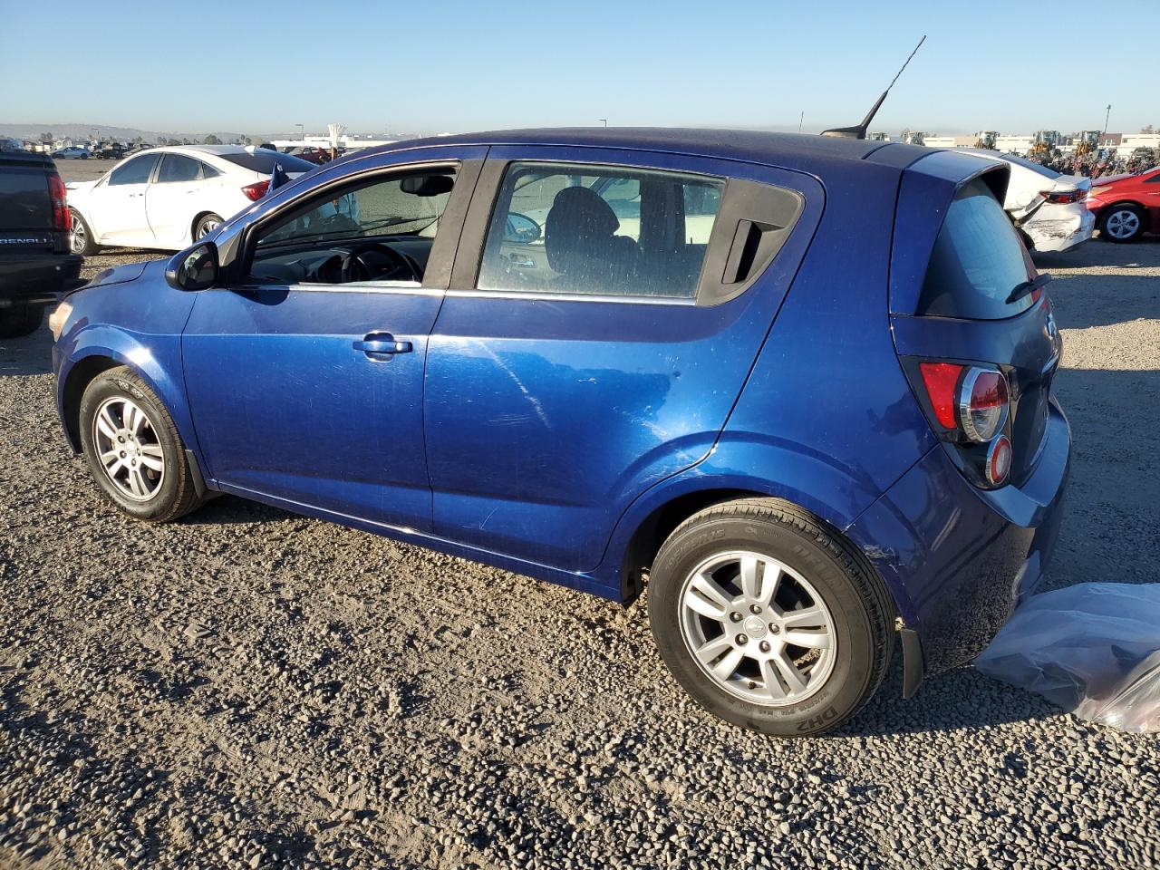 2013 Chevrolet Sonic VIN 1G1JC6SG8D4180053 Copart auction photo, rear end damage thumbnail 2