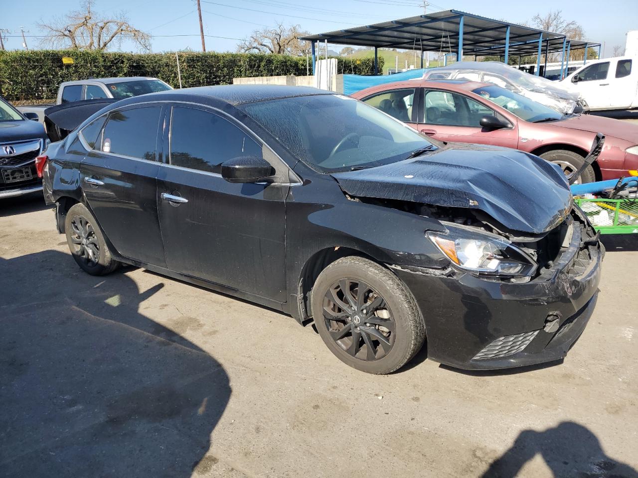 2018 Nissan Sentra VIN 3N1AB7AP0JY317628 Copart auction photo, all over damage thumbnail 4