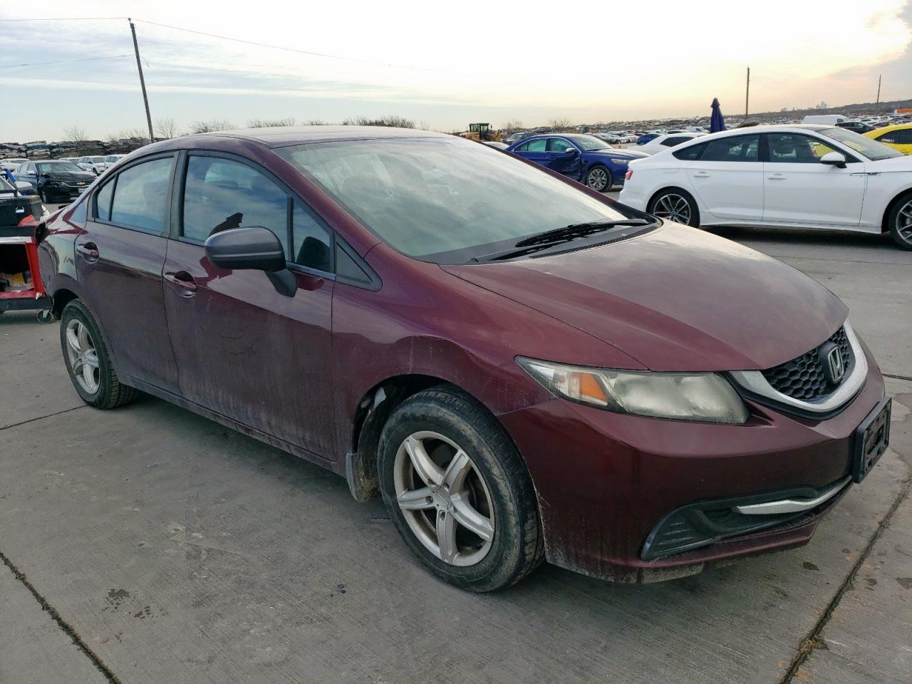 2015 Honda Civic VIN 19XFB2F50FE115166 Copart auction photo, rear end damage thumbnail 4