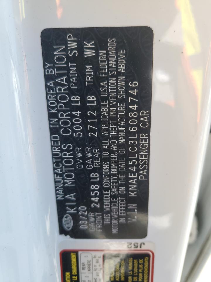 2020 KIA Stinger VIN KNAE45LC3L6084746 Copart auction photo, front end damage thumbnail 12