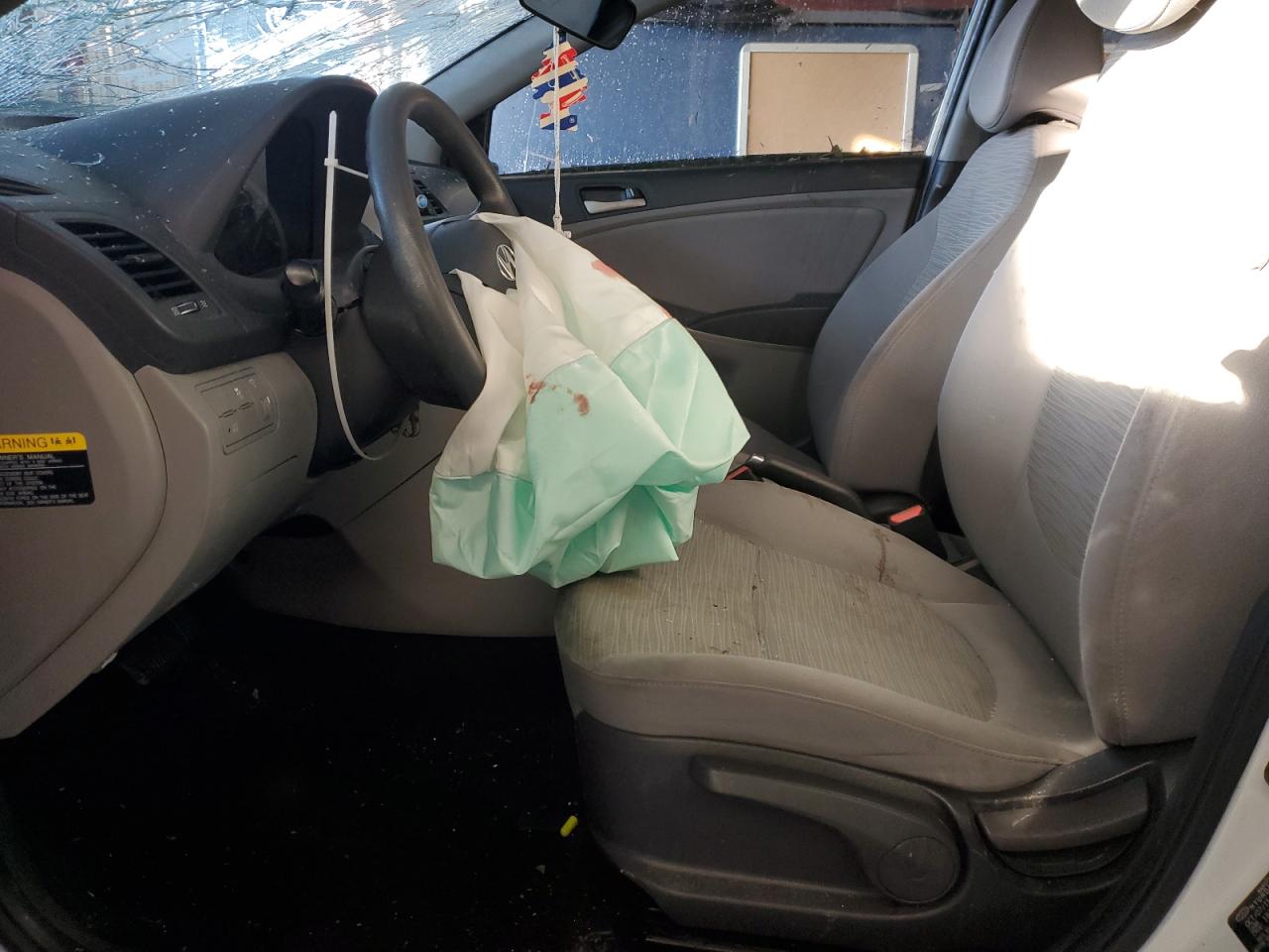 2016 Hyundai Accent VIN KMHCT5AE6GU259523 Copart auction photo, all over damage thumbnail 7
