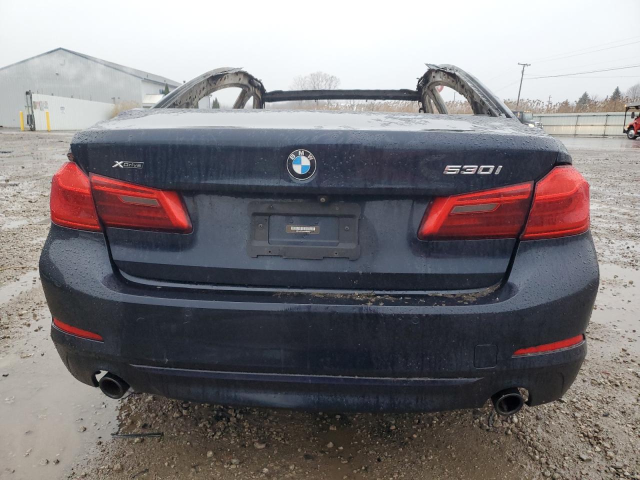 2019 BMW 5er VIN WBAJA7C52KG909835 Copart auction photo, burn damage thumbnail 6