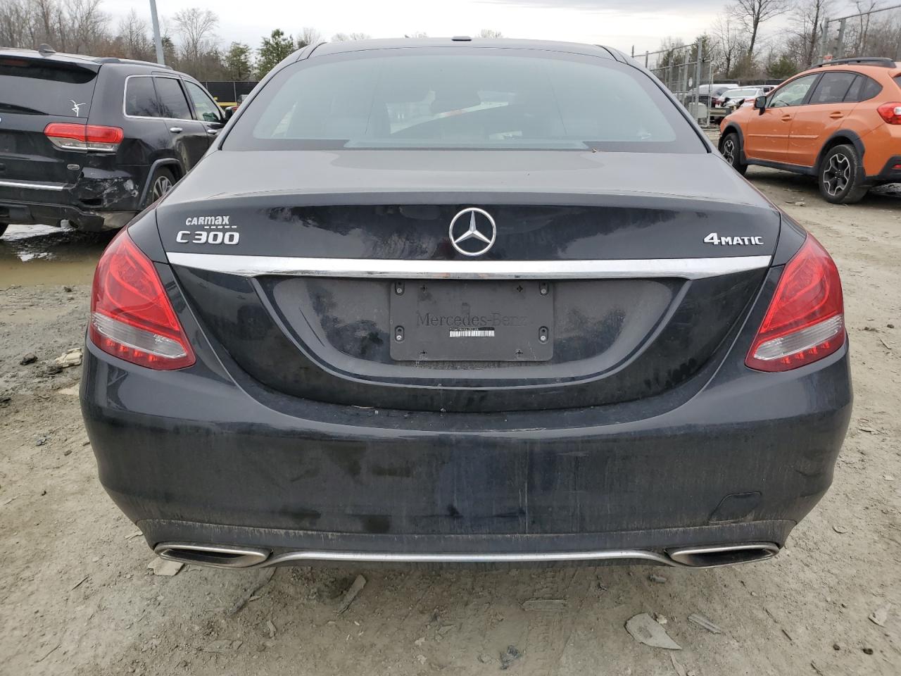2018 Mercedes-Benz C-klasse VIN 55SWF4KB9JU282588 Copart auction photo, front end / vandalism damage thumbnail 6