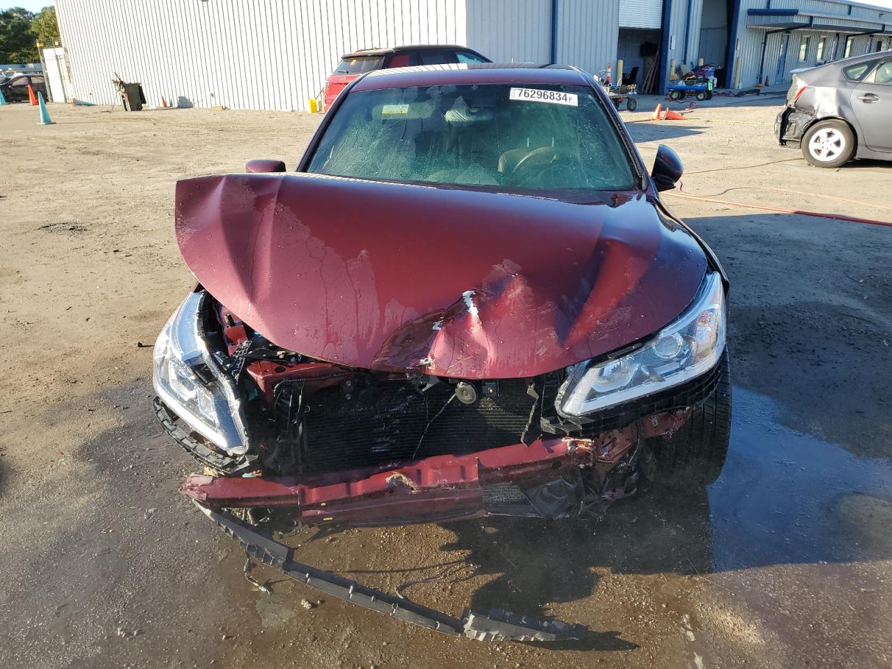 2017 Honda Accord VIN 1HGCR2F1XHA307486 Copart auction photo, front end / water/flood damage thumbnail 5