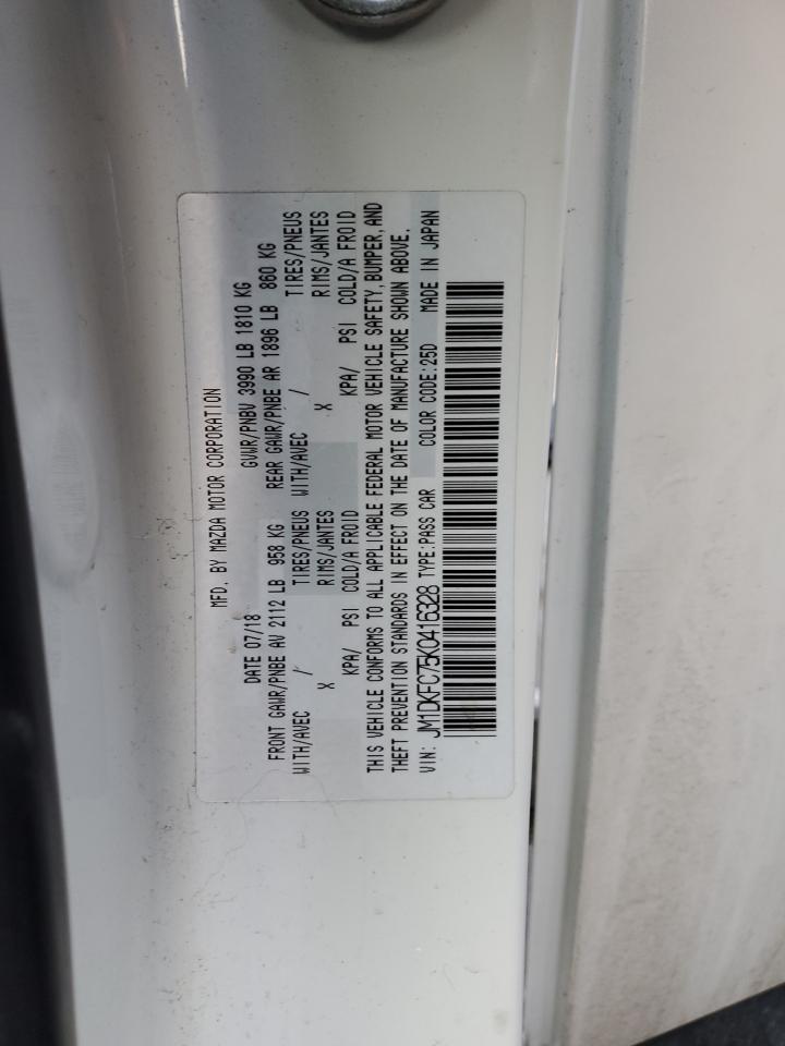 2019 Mazda CX-3 VIN JM1DKFC75K0416328 Copart auction photo, front end / rear end damage thumbnail 15