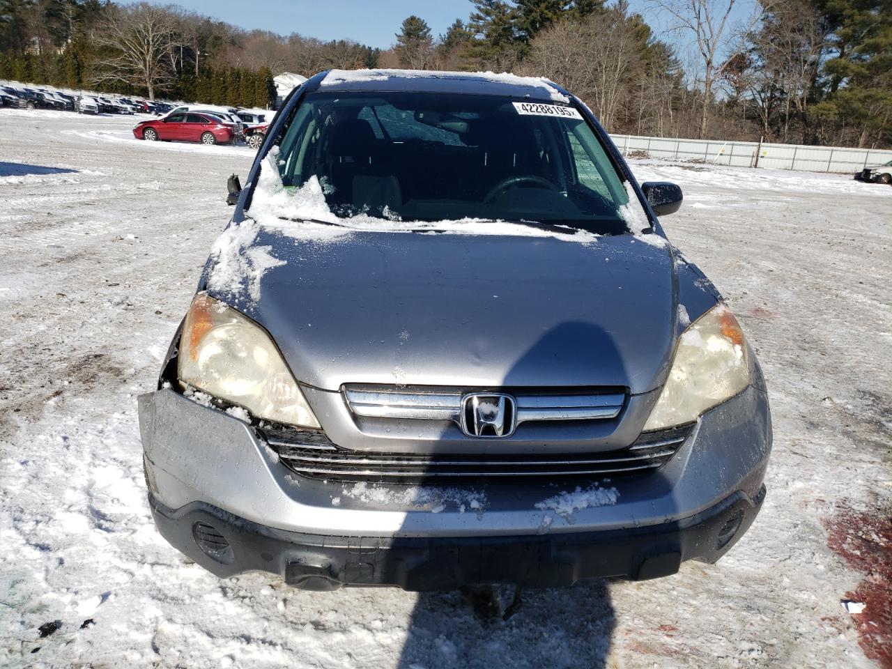 2008 Honda CR-V VIN JHLRE485X8C075169 Copart auction photo, front end / side damage thumbnail 5