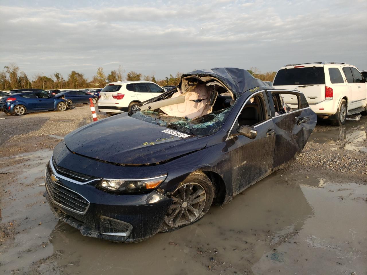2016 Chevrolet Malibu VIN 1G1ZE5ST6GF279709 Copart auction photo, rollover damage thumbnail 2
