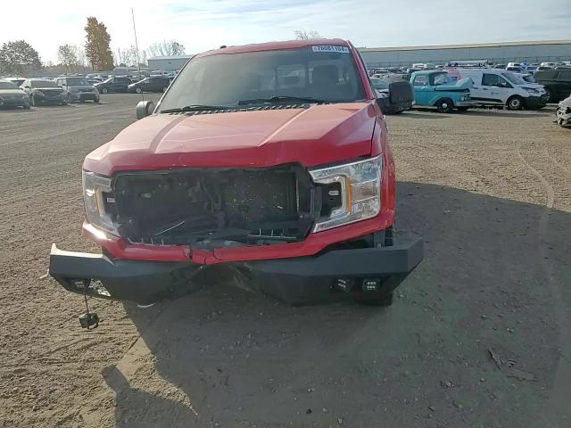 2018 Ford F-150 VIN 1FTFX1E52JKF52430 Copart auction photo, front end / side damage thumbnail 10