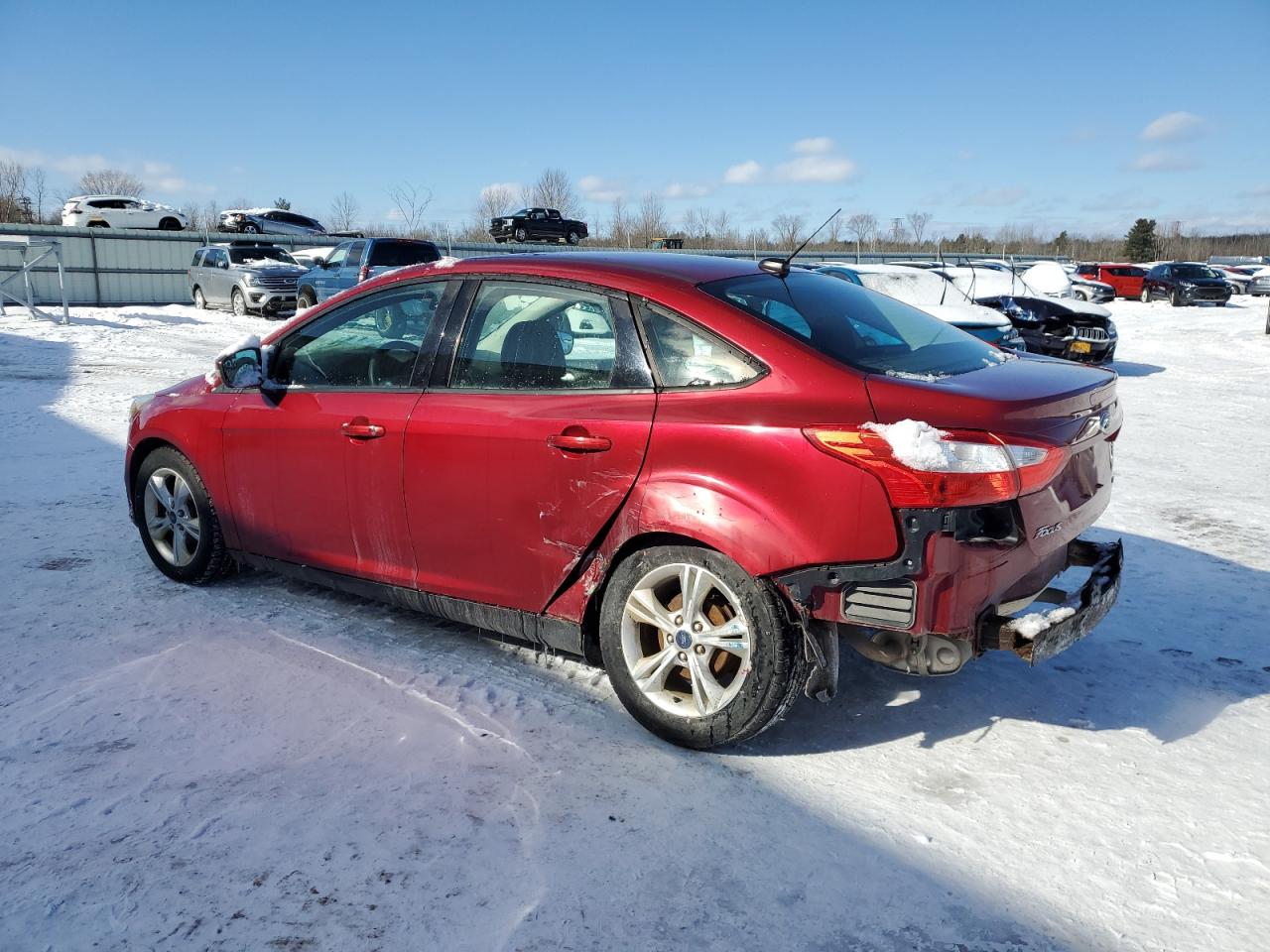 2014 Ford Focus VIN 1FADP3F25EL188985 Copart auction photo, rear end / minor dent/scratches damage thumbnail 2