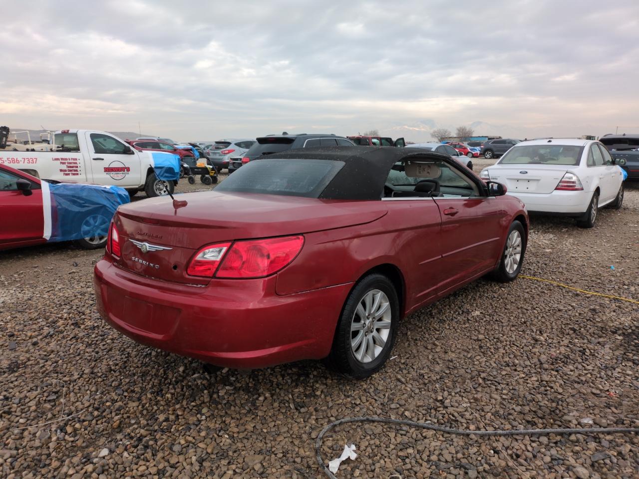 2010 Chrysler Sebring VIN 1C3BC5ED5AN127960 Copart auction photo, vandalism damage thumbnail 3