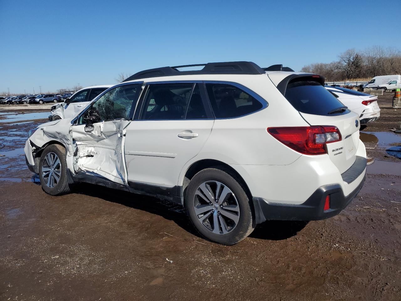 2018 Subaru Outback VIN 4S4BSAKC5J3308972 Copart auction photo, side / front end damage thumbnail 2