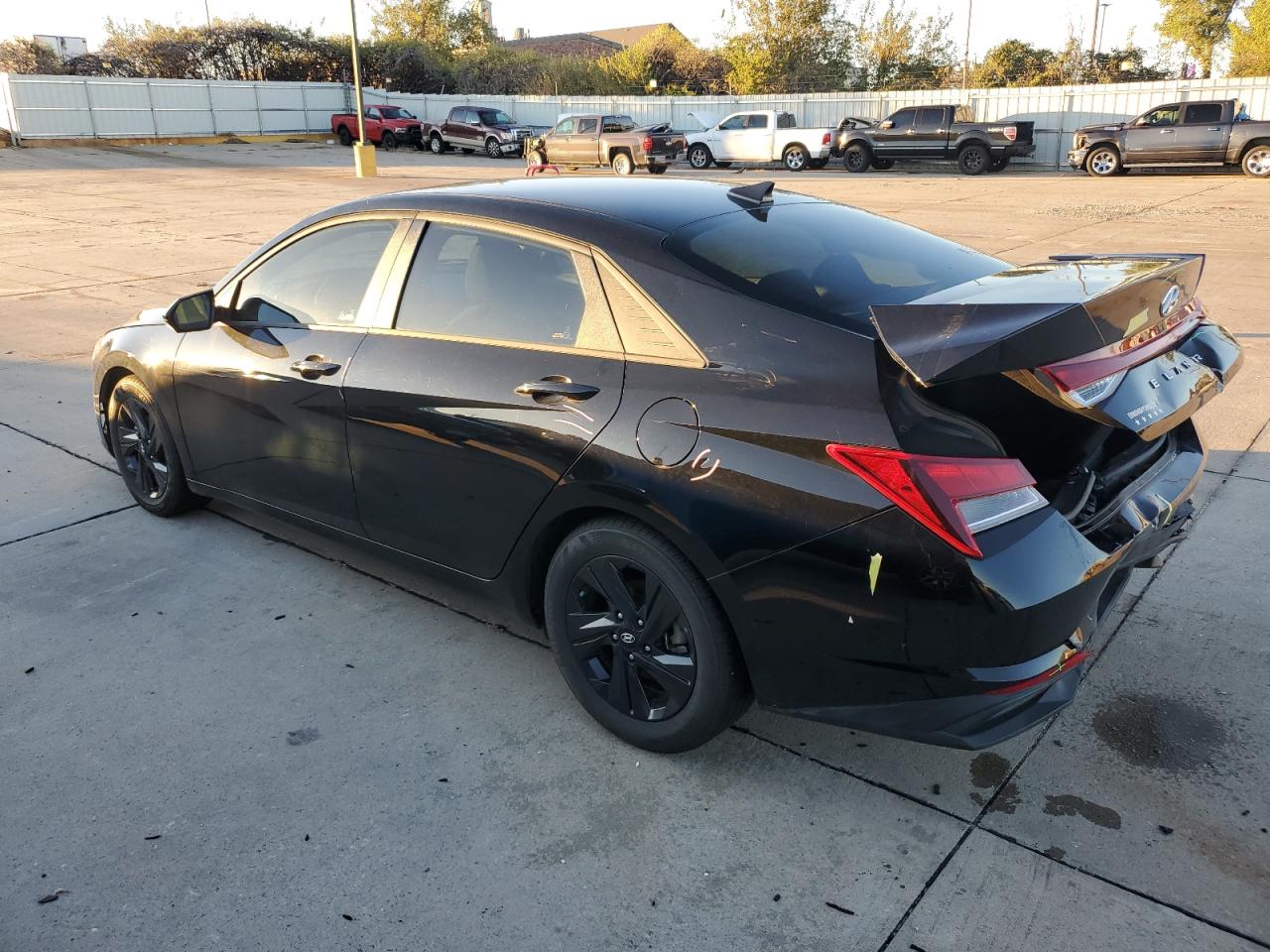 2021 Hyundai Elantra VIN 5NPLM4AG4MH043768 Copart auction photo, rear end / minor dent/scratches damage thumbnail 2