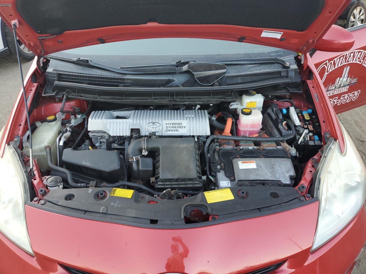2012 Toyota Prius VIN JTDKN3DU1C0335992 Copart auction photo, rear end damage thumbnail 11