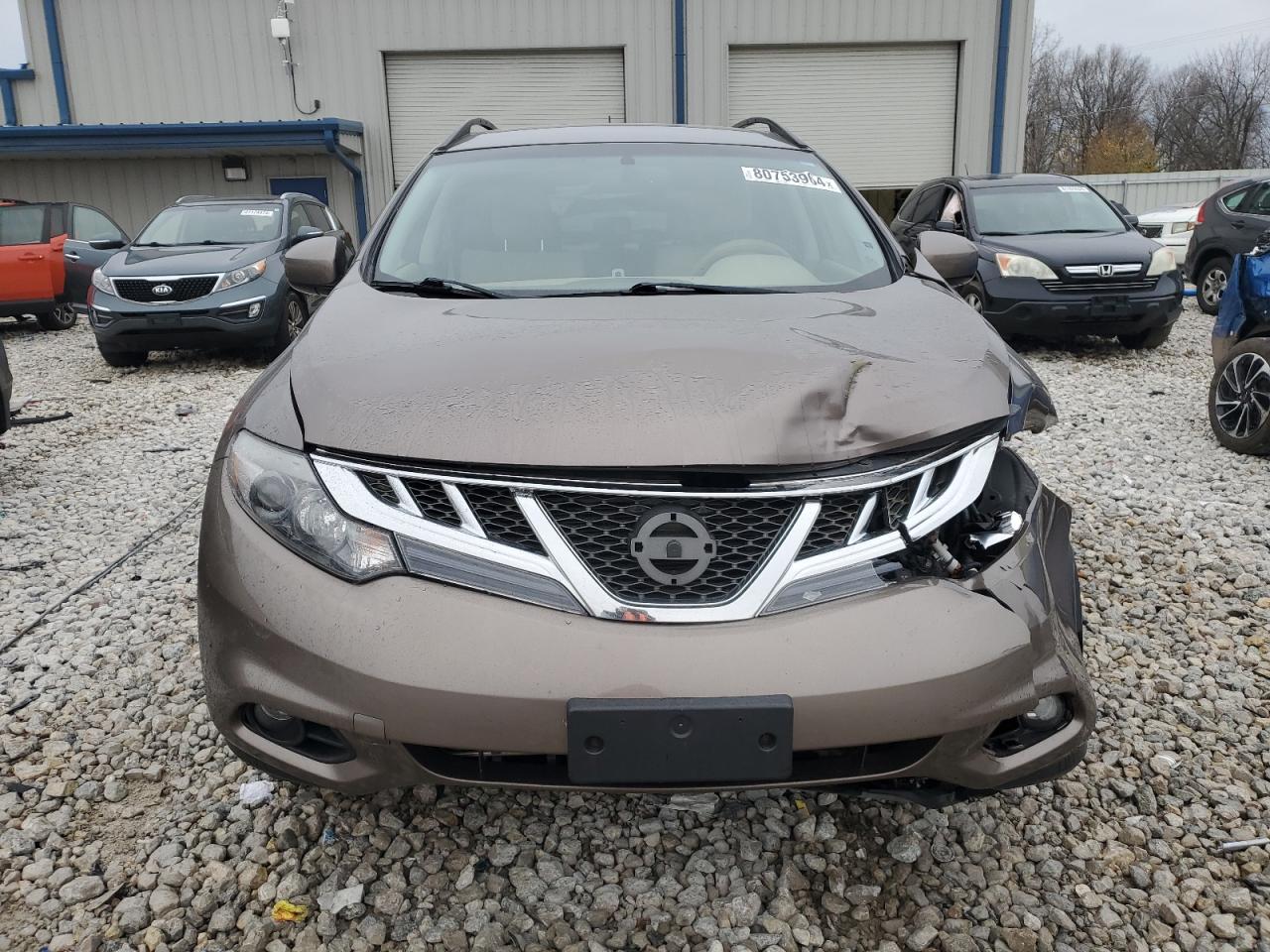 2014 Nissan Murano VIN JN8AZ1MW3EW523729 Copart auction photo, front end damage thumbnail 5