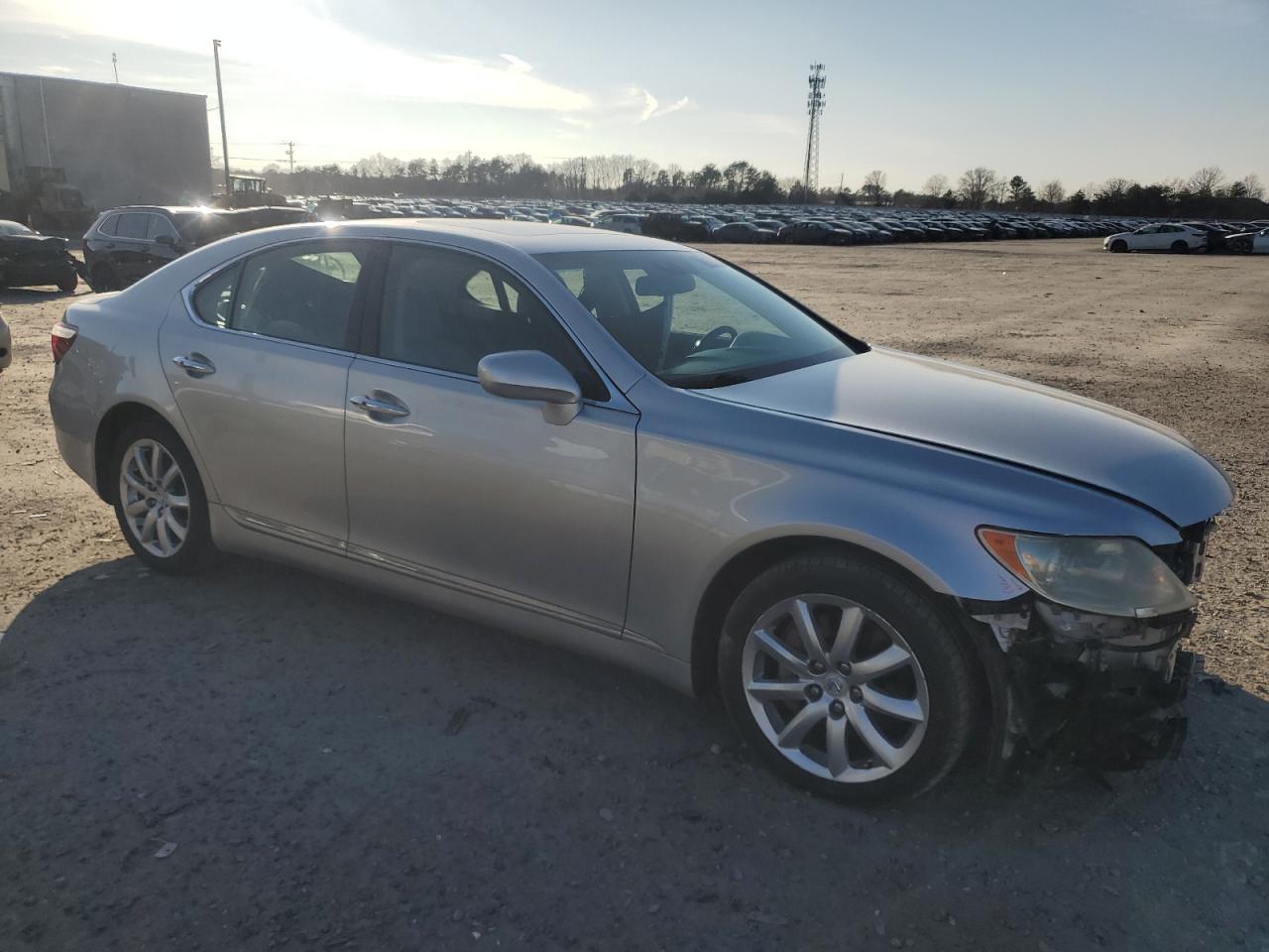 2008 Lexus LS VIN JTHBL46F085072171 Copart auction photo, undercarriage / front end damage thumbnail 4