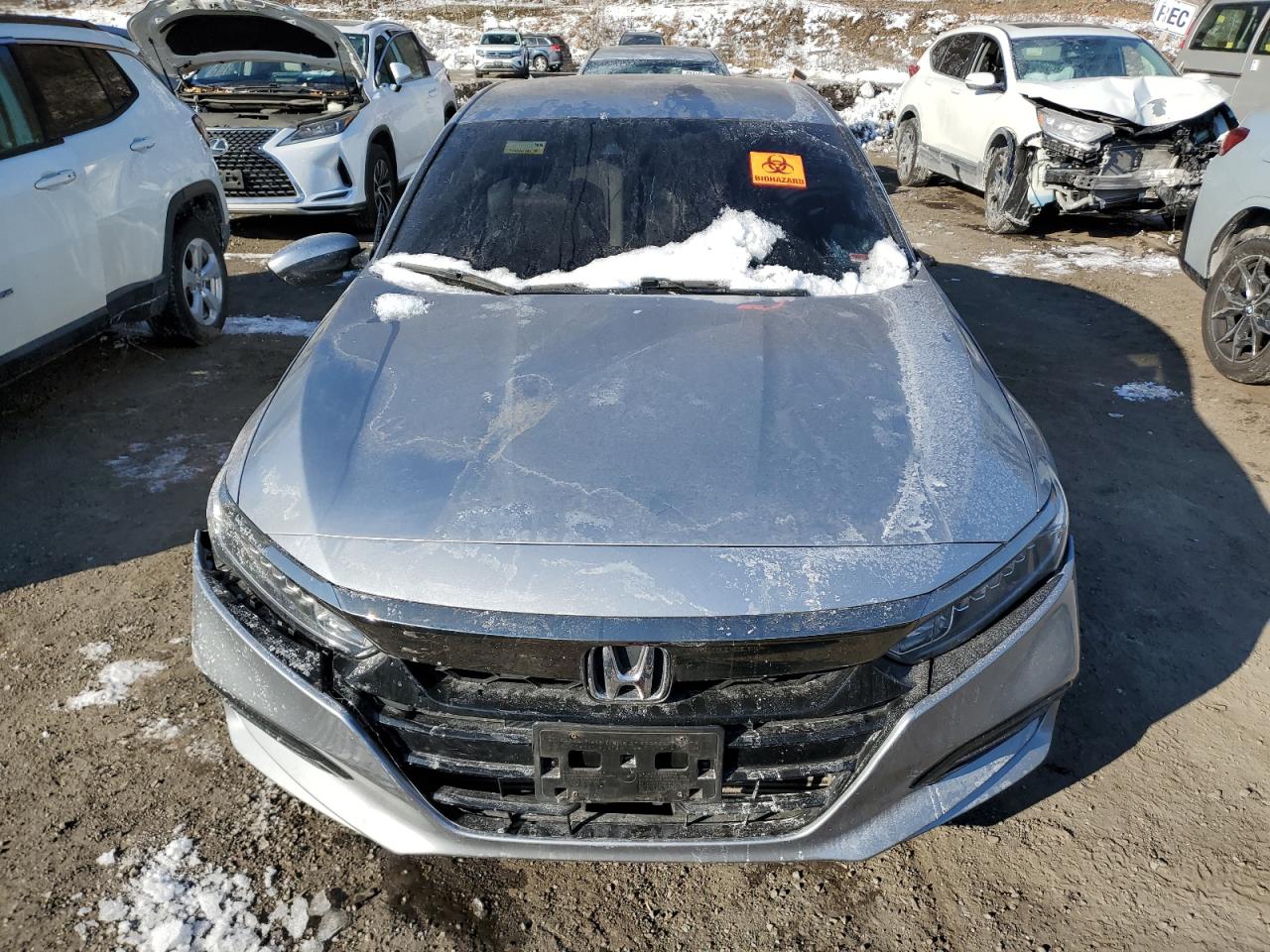 2019 Honda Accord VIN 1HGCV1F33KA025589 Copart auction photo, missing/altered vin / rear end damage thumbnail 5