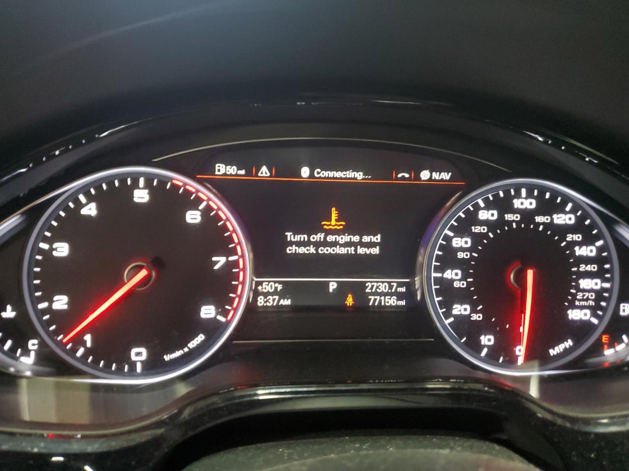2015 Audi A8 VIN WAU32AFD3FN036507 Copart auction photo, rear end / minor dent/scratches damage thumbnail 9