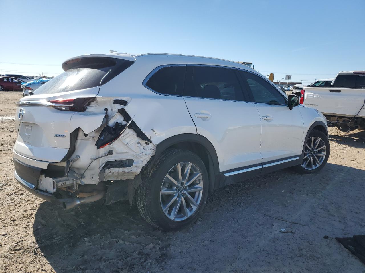 2019 Mazda CX-9 VIN JM3TCADY0K0326045 Copart auction photo, side / front end damage thumbnail 3