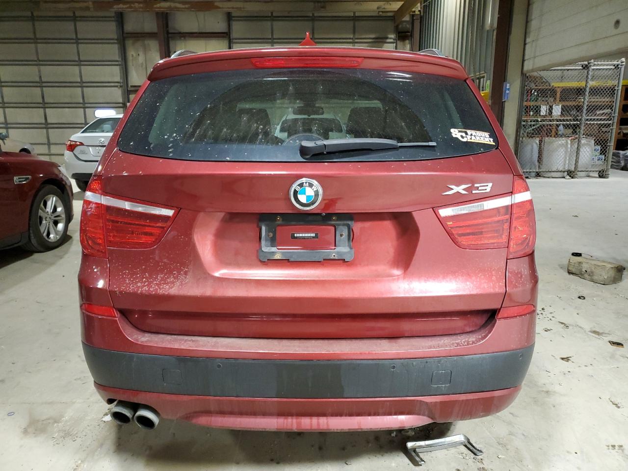 2014 BMW X3 VIN 5UXWX9C59E0D32738 Copart auction photo, front end / minor dent/scratches damage thumbnail 6
