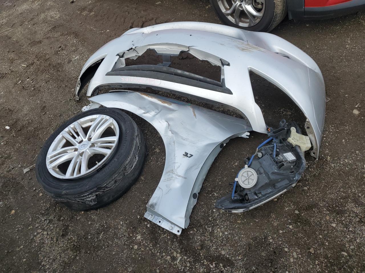 2015 Infiniti Q40 VIN JN1CV6AP1FM580957 Copart auction photo, all over damage thumbnail 14