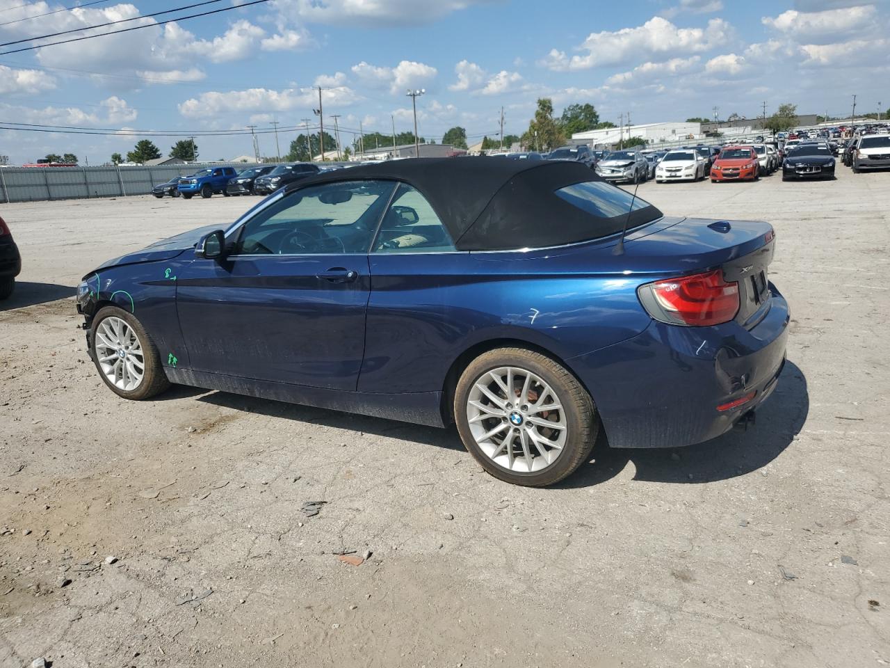 2016 BMW 2er VIN WBA1L9C50GV324969 Copart auction photo, front end / side damage thumbnail 2