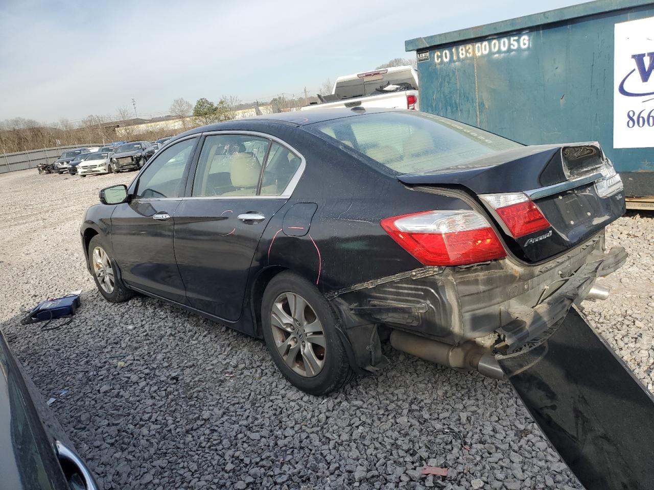 2015 Honda Accord VIN 1HGCR3F84FA033766 Copart auction photo, rear end damage thumbnail 2