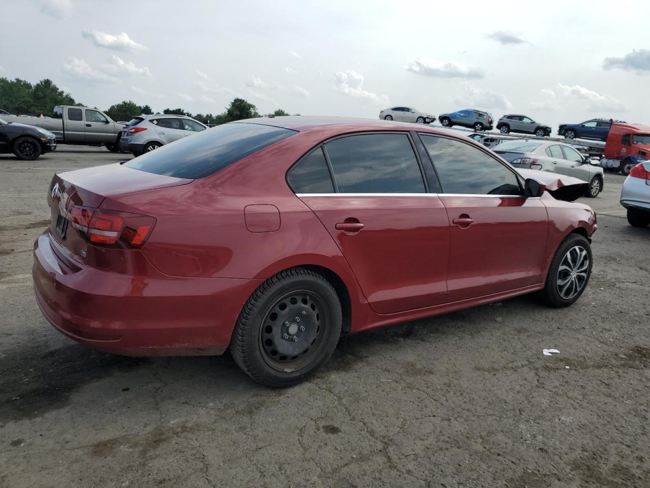 2017 Volkswagen Jetta VIN 3VW2B7AJ2HM385683 Copart auction photo, front end / side damage thumbnail 3