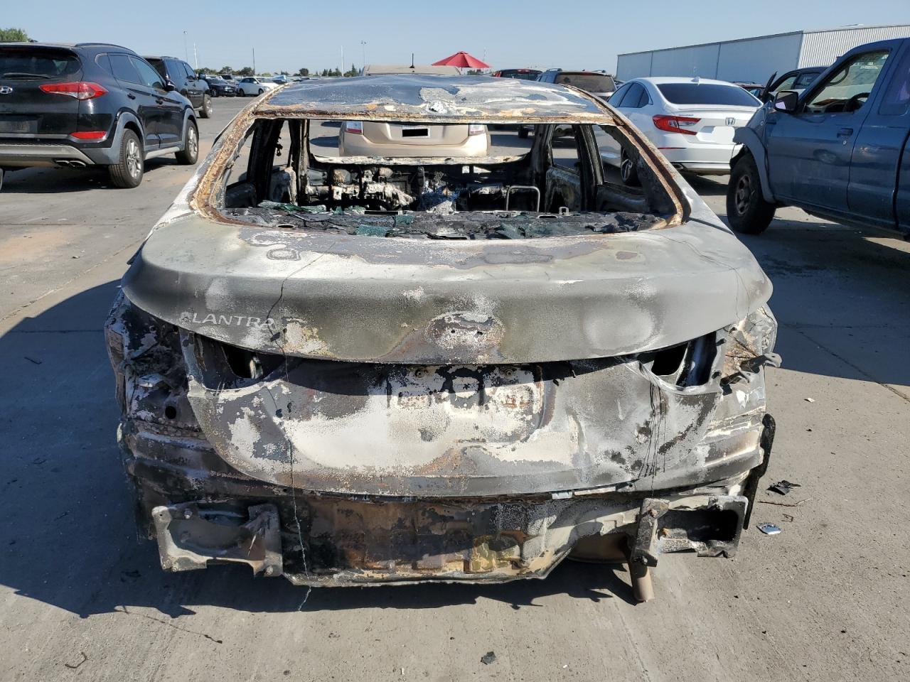 2015 Hyundai Elantra VIN 5NPDH4AE3FH564278 Copart auction photo, burn / missing/altered vin damage thumbnail 6