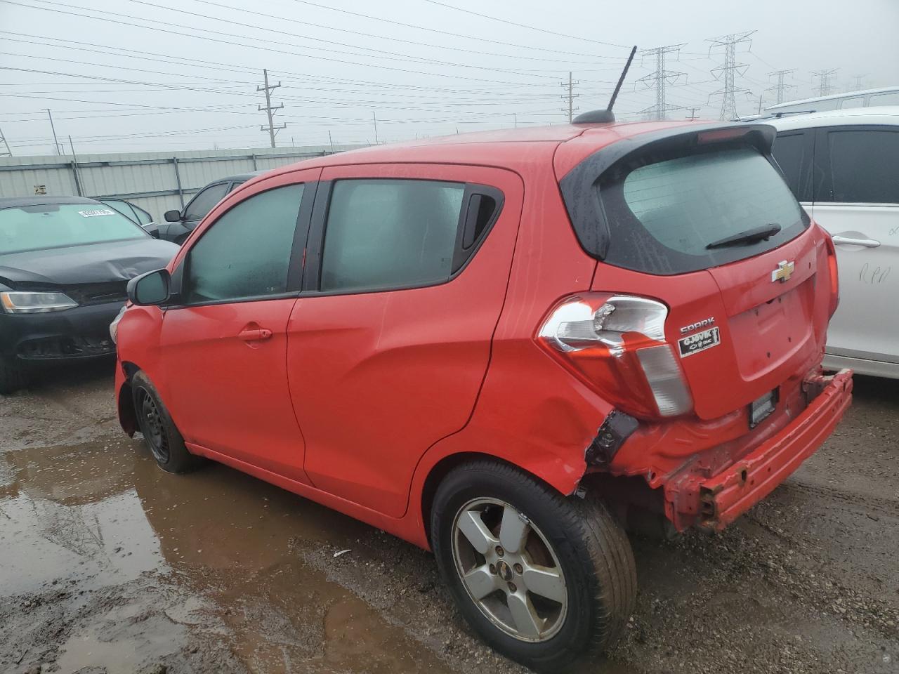 2017 Chevrolet Spark VIN KL8CB6SA4HC777350 Copart auction photo, front end / rear end damage thumbnail 2